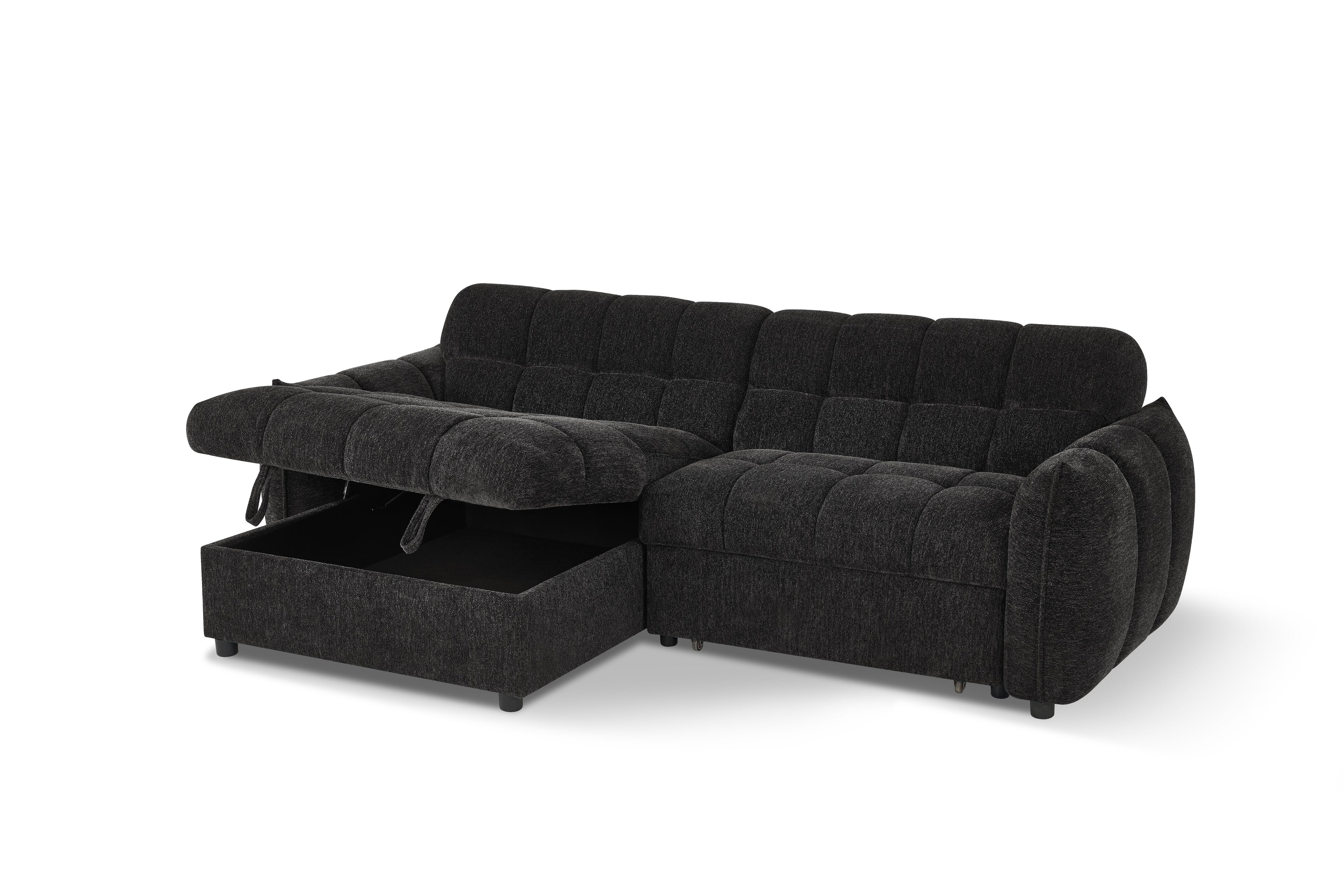 Florida Sofabed Black Universal Corner