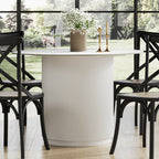 FUJI STONE / WHITE DINING TABLE