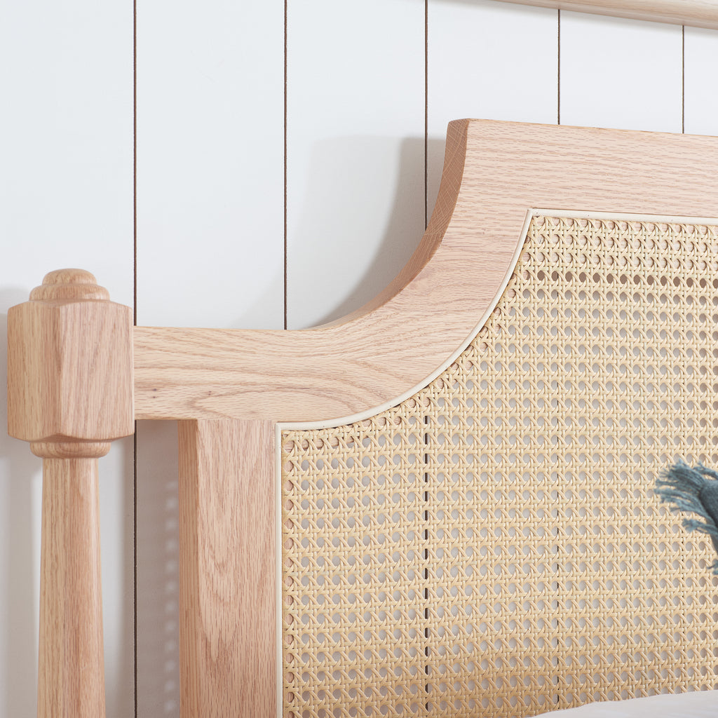 Geneva King Rattan Bed