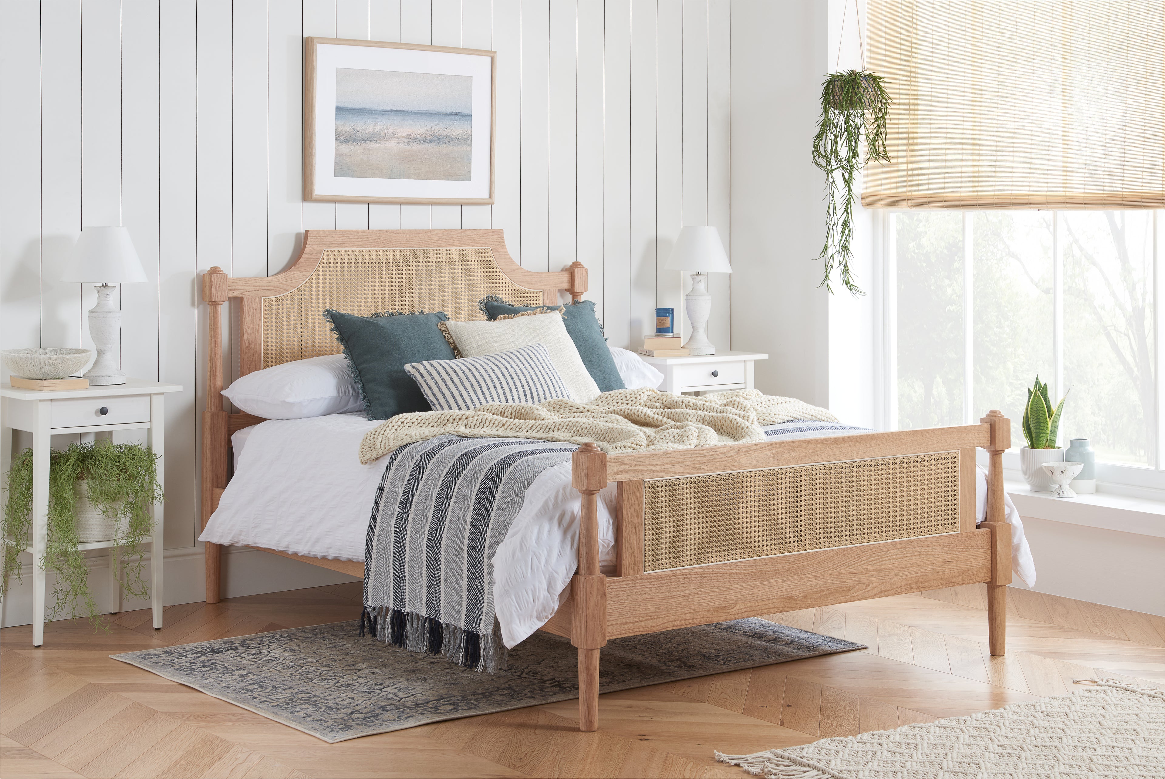 Geneva Double Rattan Bed