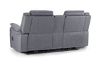 Galaxy Tech Recliner Grey Fabric 2 Seater Sofa