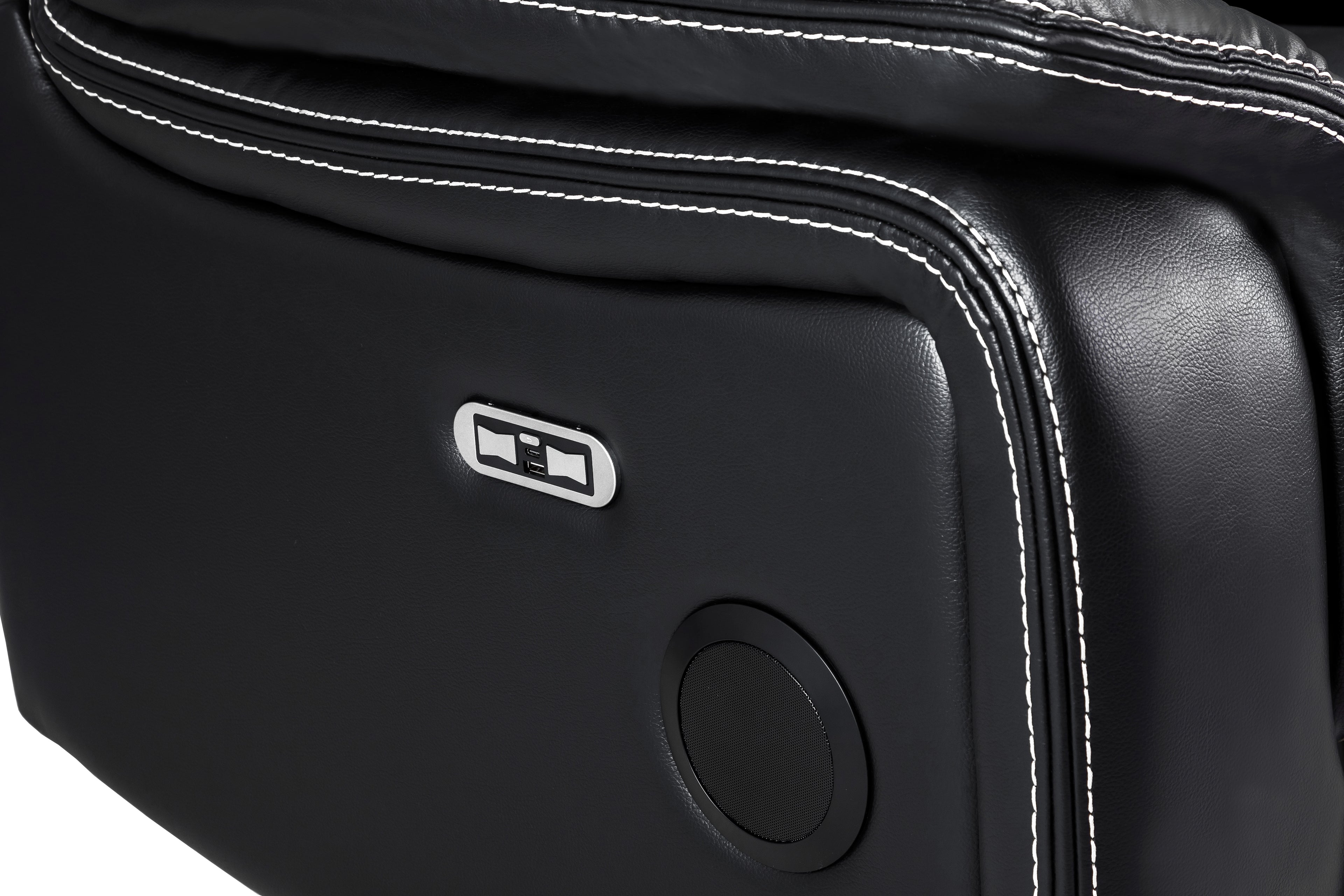 Galaxy Tech Power Reclining Armchair Black