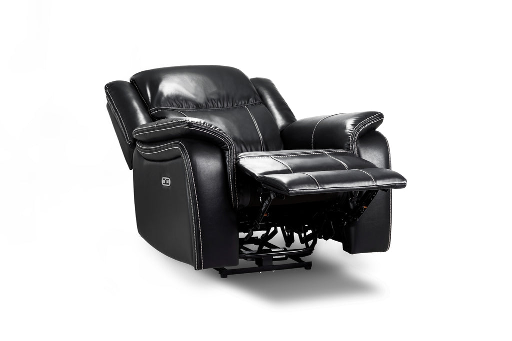 Galaxy Tech Power Reclining Armchair Black