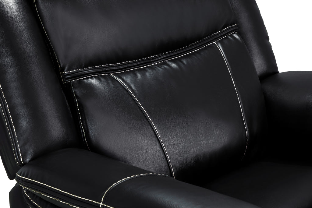 Galaxy Tech Power Reclining Armchair Black