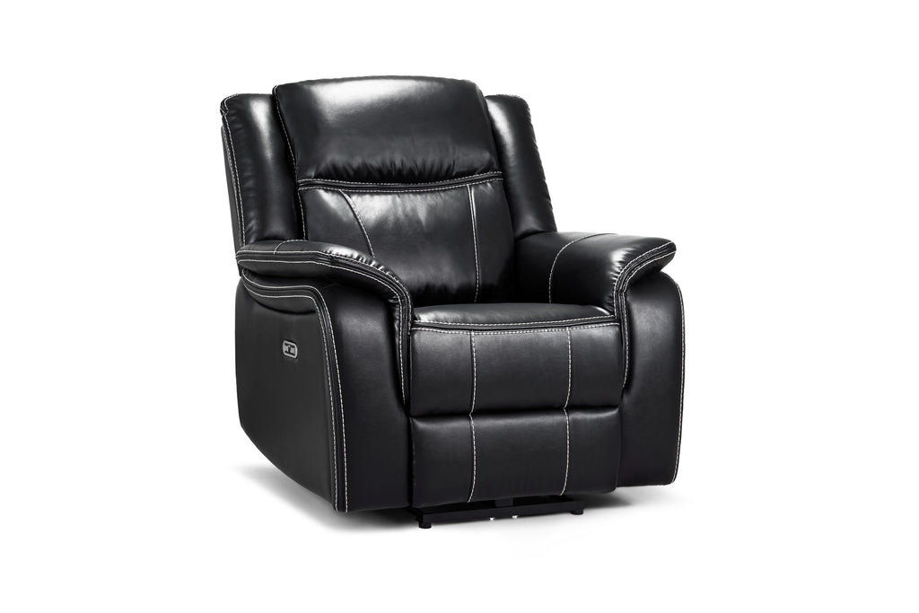 Galaxy Tech Power Reclining Armchair Black