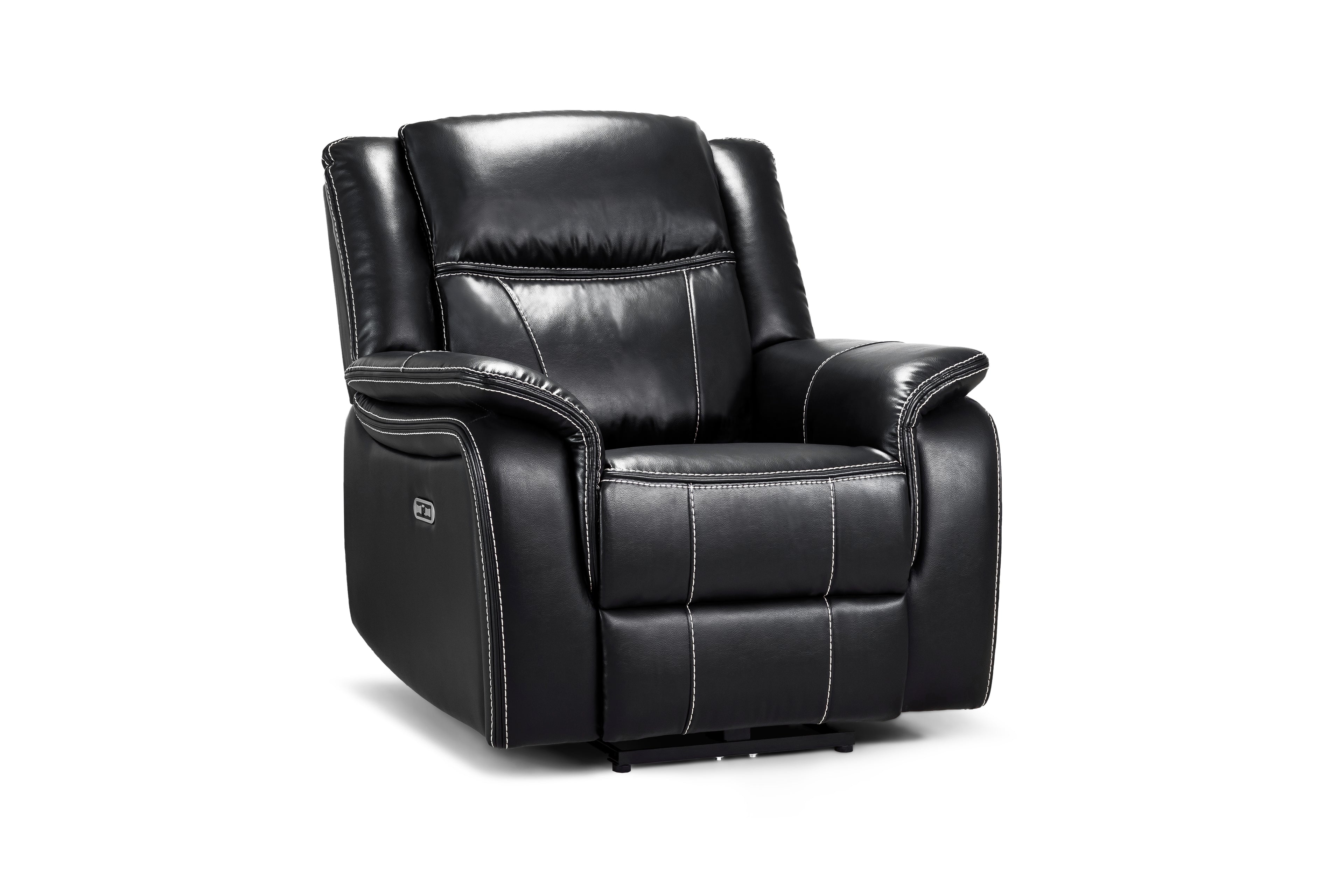 Galaxy Tech Power Reclining Armchair Black