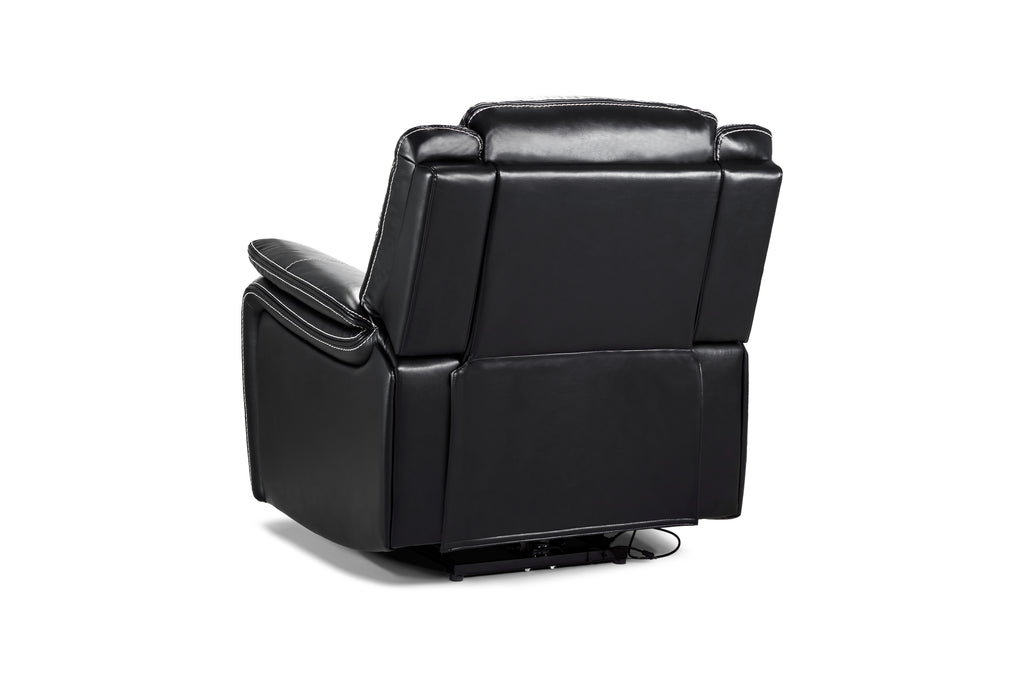 Galaxy Tech Power Reclining Armchair Black