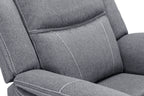 Galaxy Tech Recliner Grey Fabric Armchair Sofa
