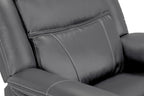 Galaxy Tech Power Reclining 3 Seater Sofa Grey Leather