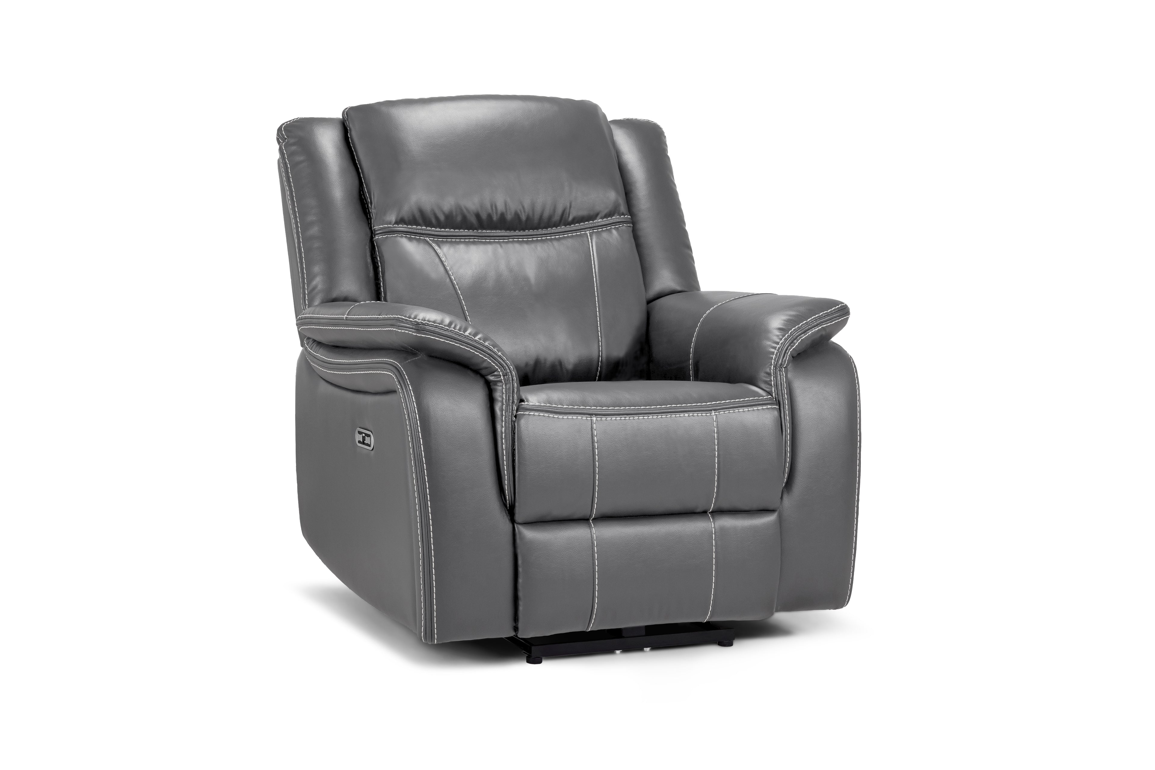 Galaxy Tech Power Reclining Armchair Grey