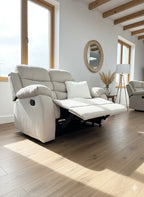 Stanley Manual Recliner Sofa Beige 3+2+1 Seater Set