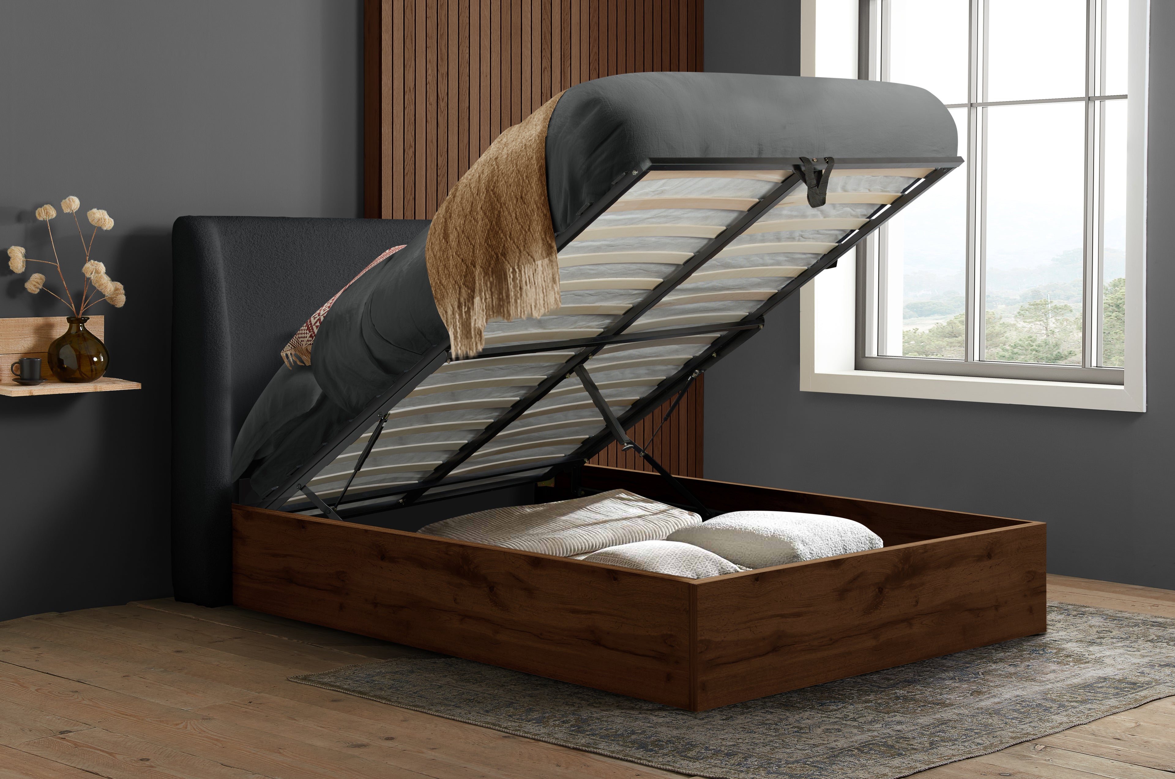 Halfden King Ottoman Bed