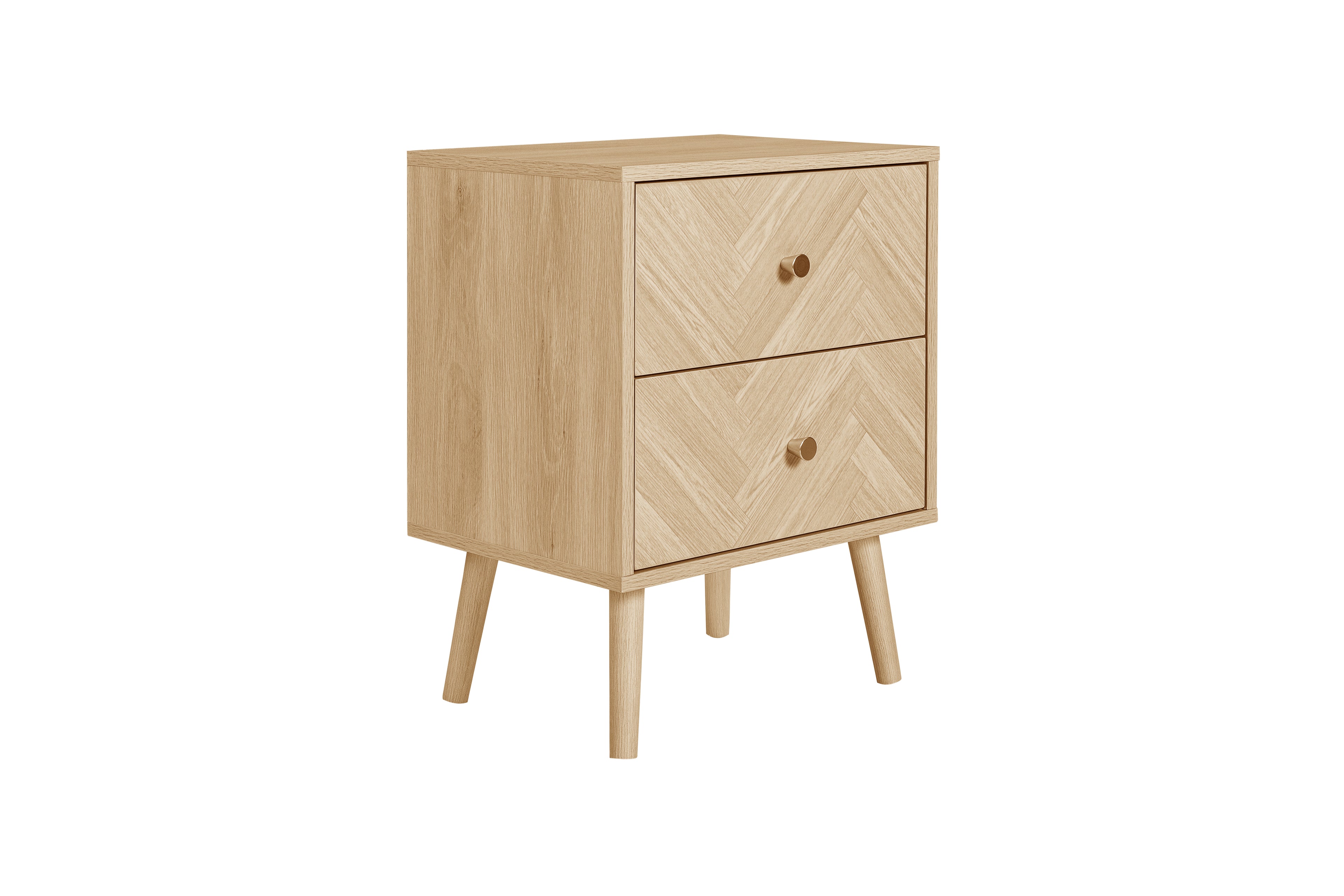 Herringford 2 Drawer Bedside