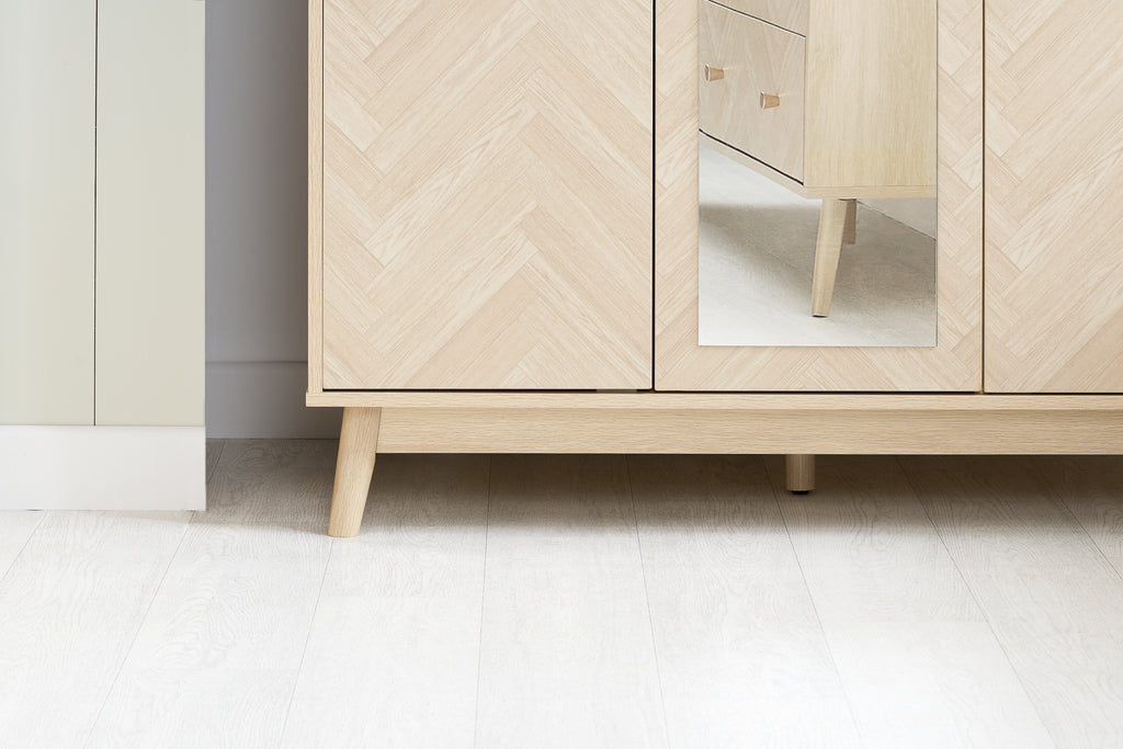 Herringford 3 Door  Wardrobe With Mirror