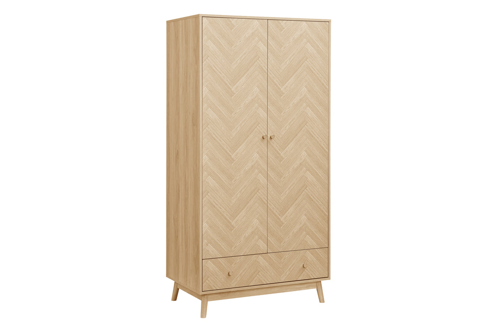 Herringford 2 Door 1 Drawer Wardrobe