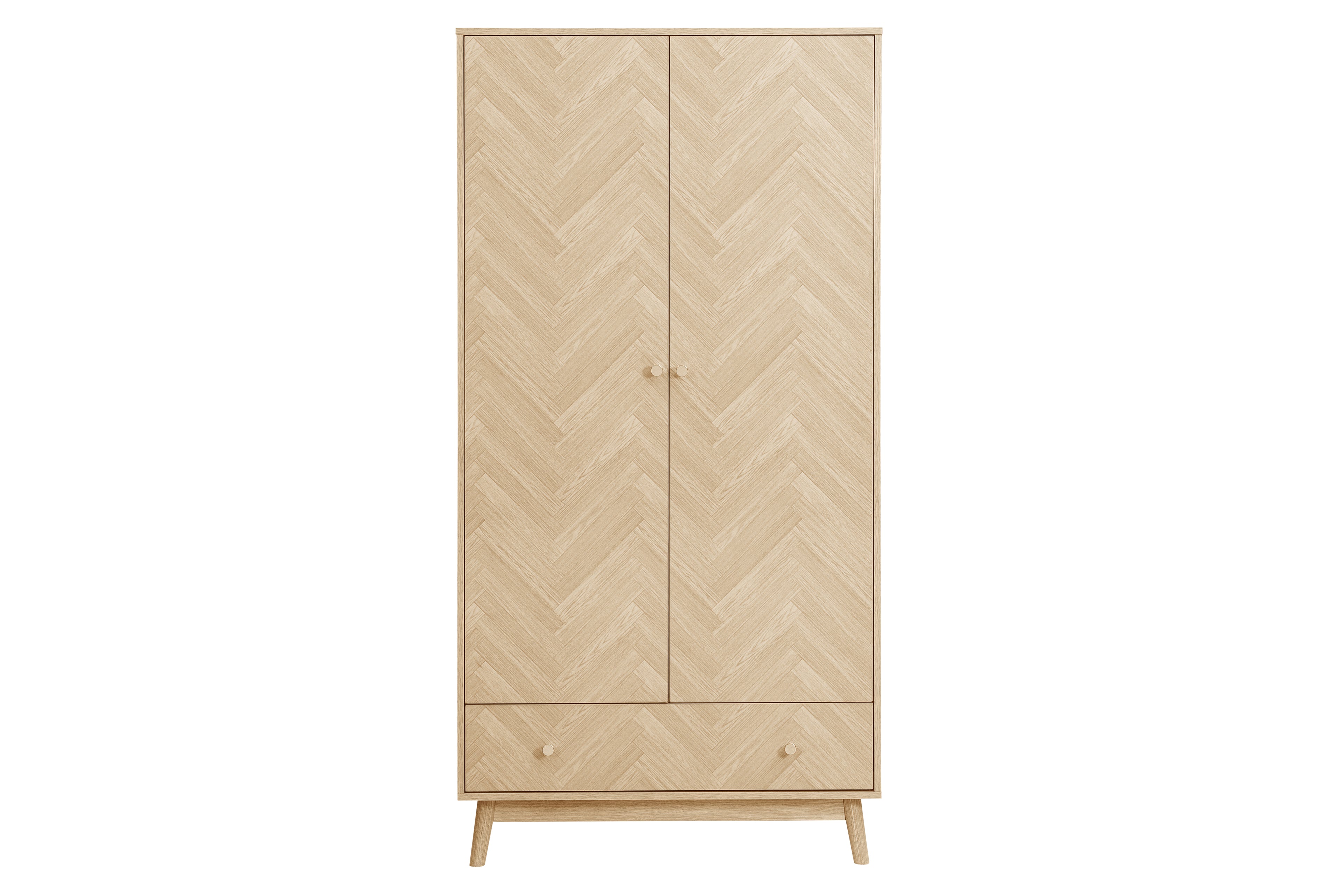 Herringford 2 Door 1 Drawer Wardrobe
