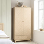 Herringford 2 Door 1 Drawer Wardrobe