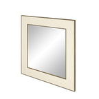 Raphia Mirror Small Square Ivory Shagreen