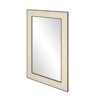 Raphia Mirror Small Rectangular Ivory Shagreen