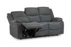 Harald Electric Recliner Sofa Grey 3 Seater
