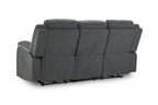 Harald Electric Recliner Sofa Grey 3 Seater