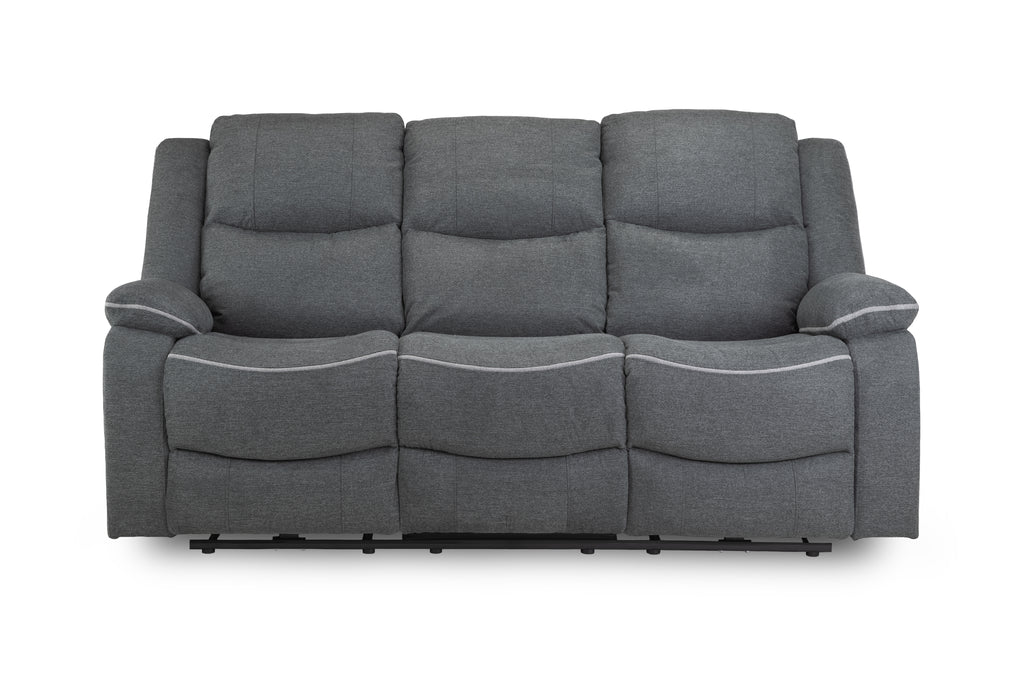 Harald Electric Recliner Sofa Grey 3 Seater