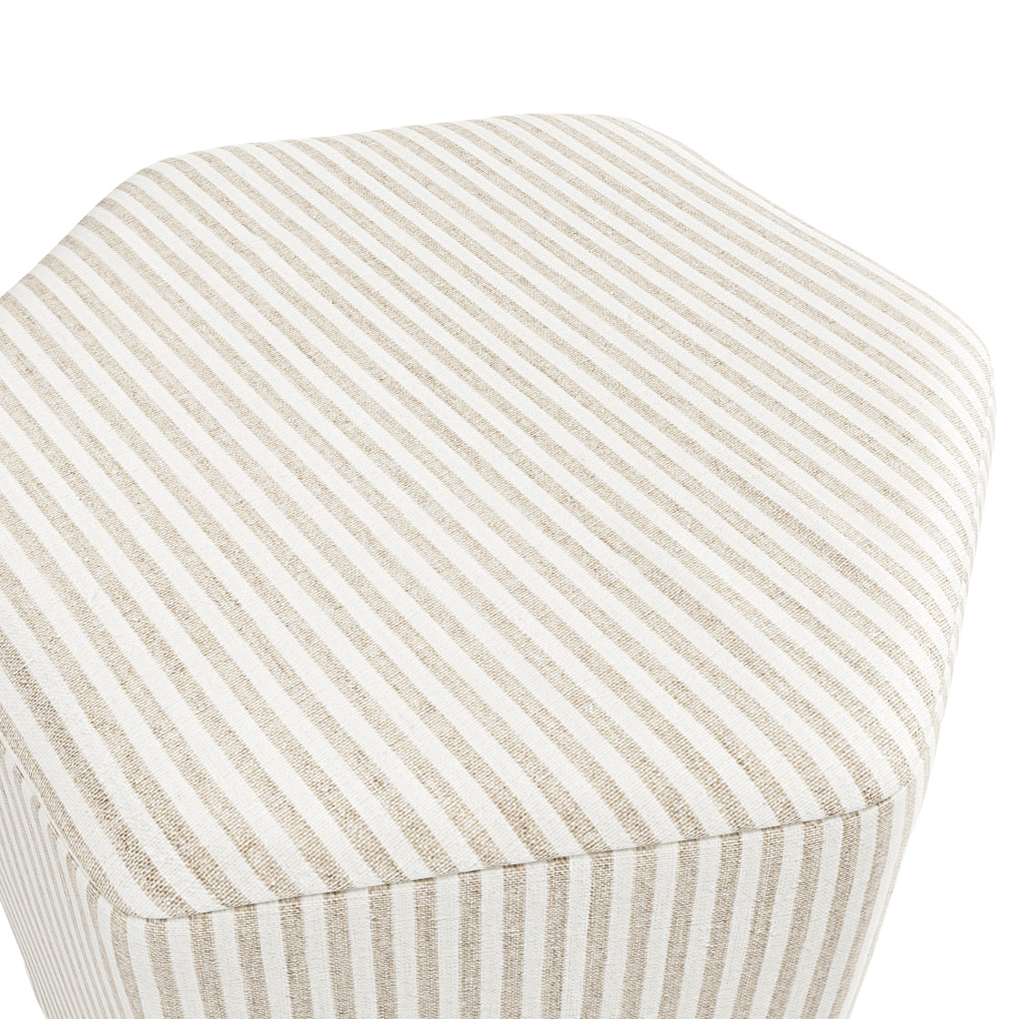 HARBOUR BEIGE THIN STRIPE STOOL