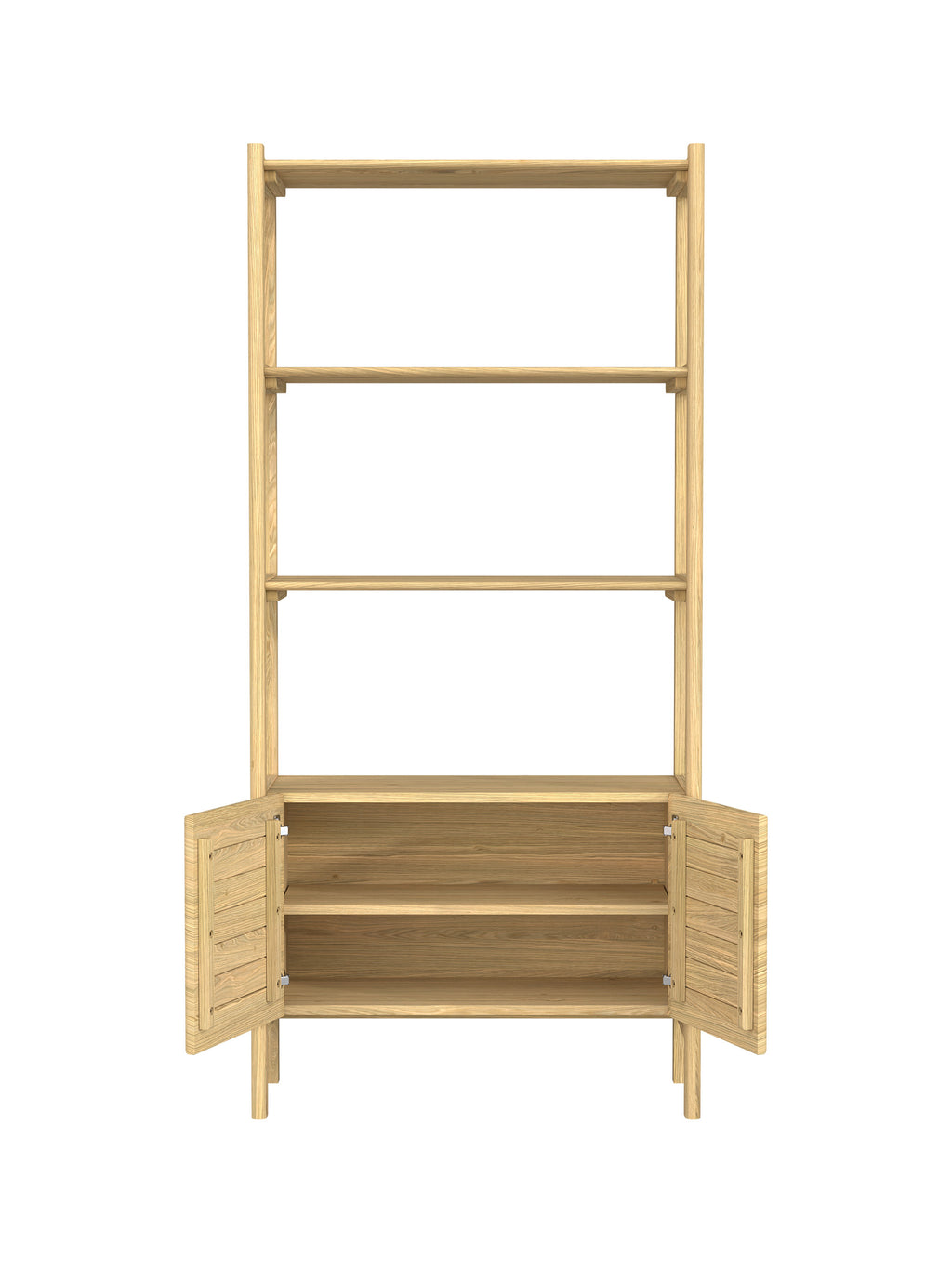 Hazlemere Oak 2 Door Single Bookcase