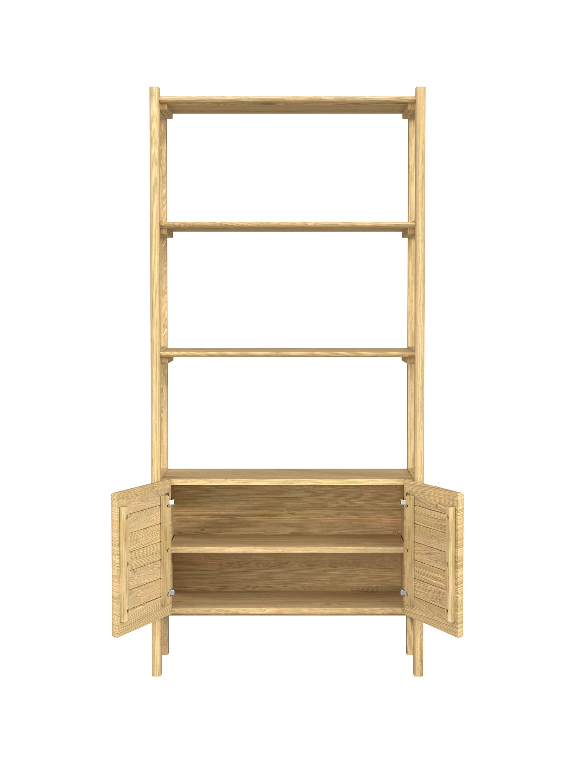 Hazlemere Oak 2 Door Single Bookcase