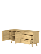 Hazlemere Oak 2 Door 3 Drawer Sideboard