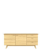 Hazlemere Oak 2 Door 3 Drawer Sideboard