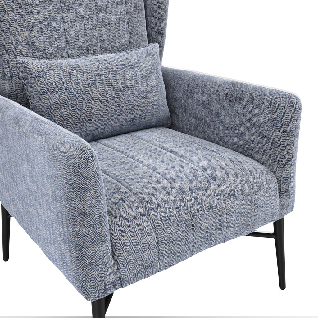HENLEY NAVY HERRINGBONE CHAIR