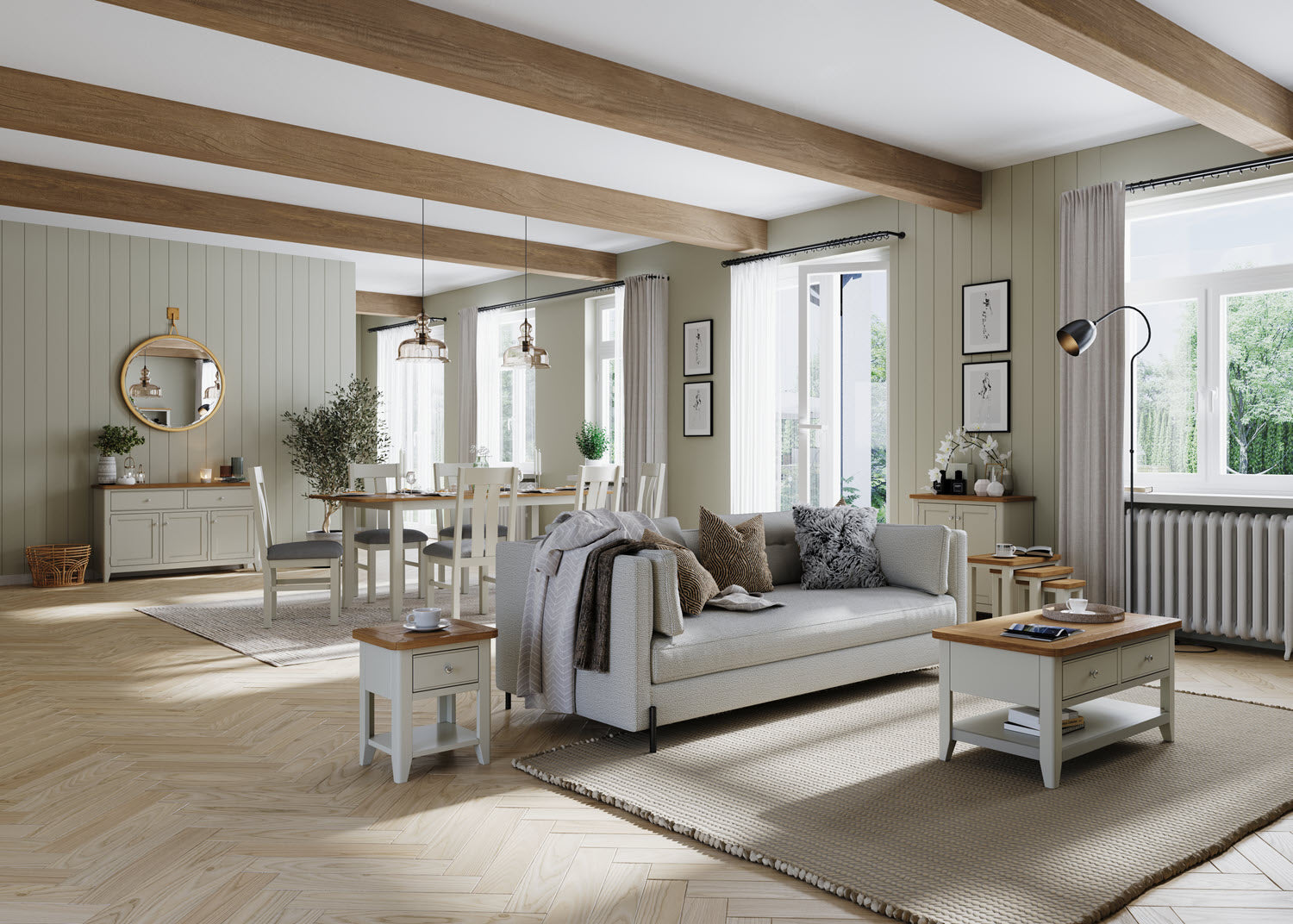 Lynar Painted Standard Sideboard