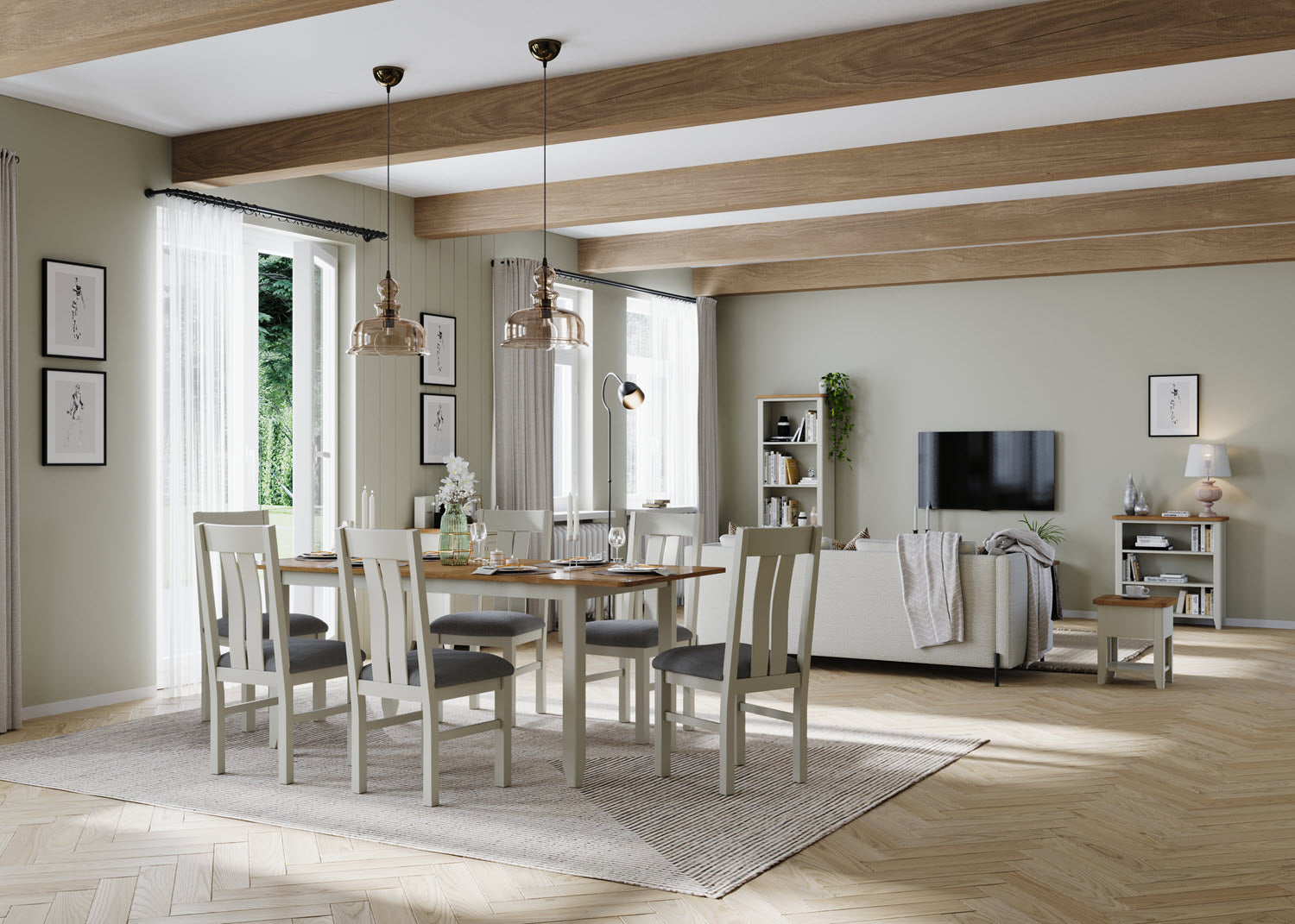 Lynar Painted Standard Sideboard