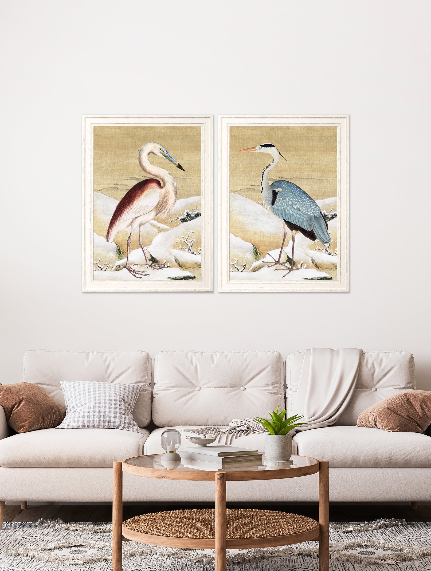 Heron Set of 2 Prints - Ram Das