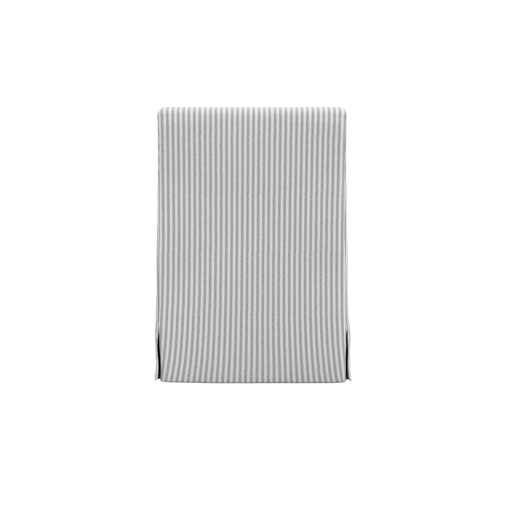 HETTIE GREY THIN STRIPE DINING CHAIR