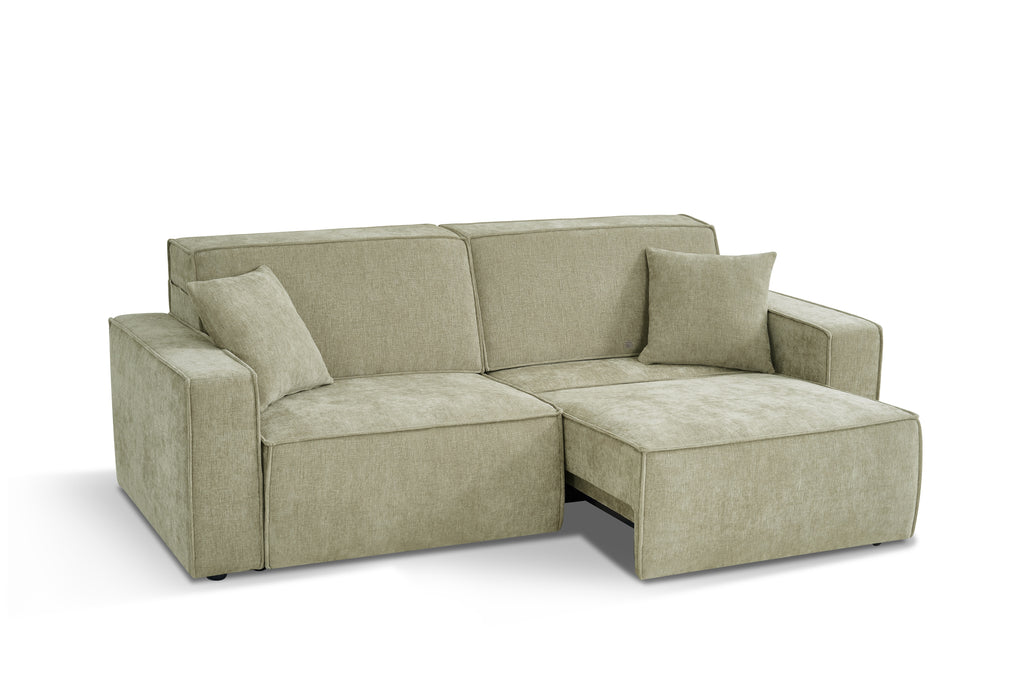 Houston Electric Sofabed Green 3 Seater