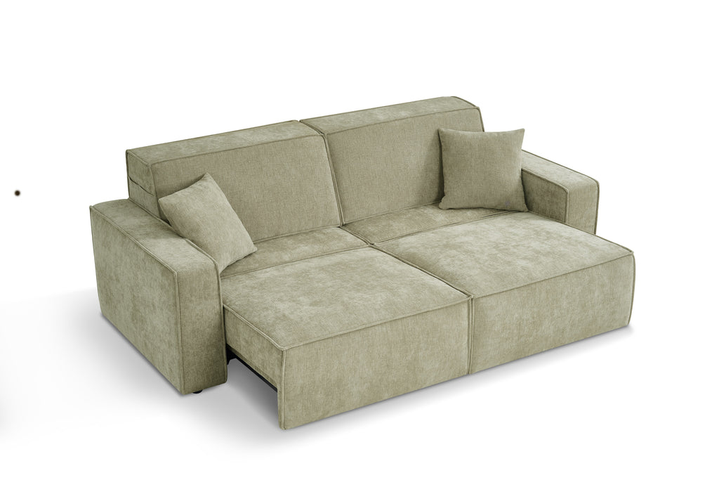 Houston Electric Sofabed Green 3 Seater
