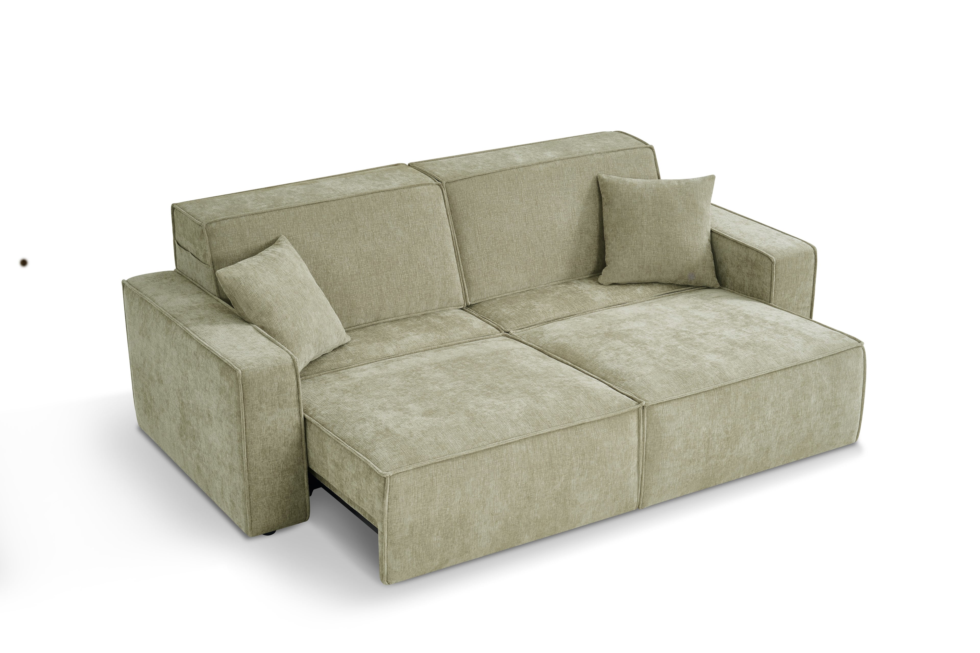 Houston Electric Sofabed Green 3 Seater