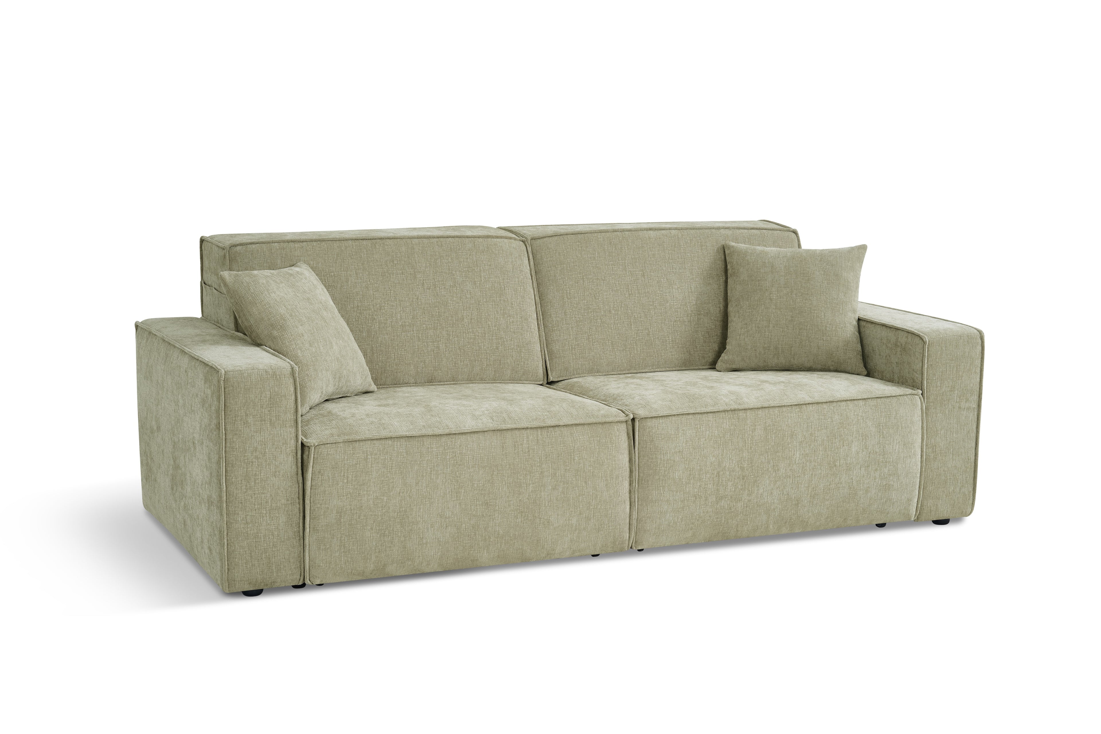 Houston Electric Sofabed Green 3 Seater