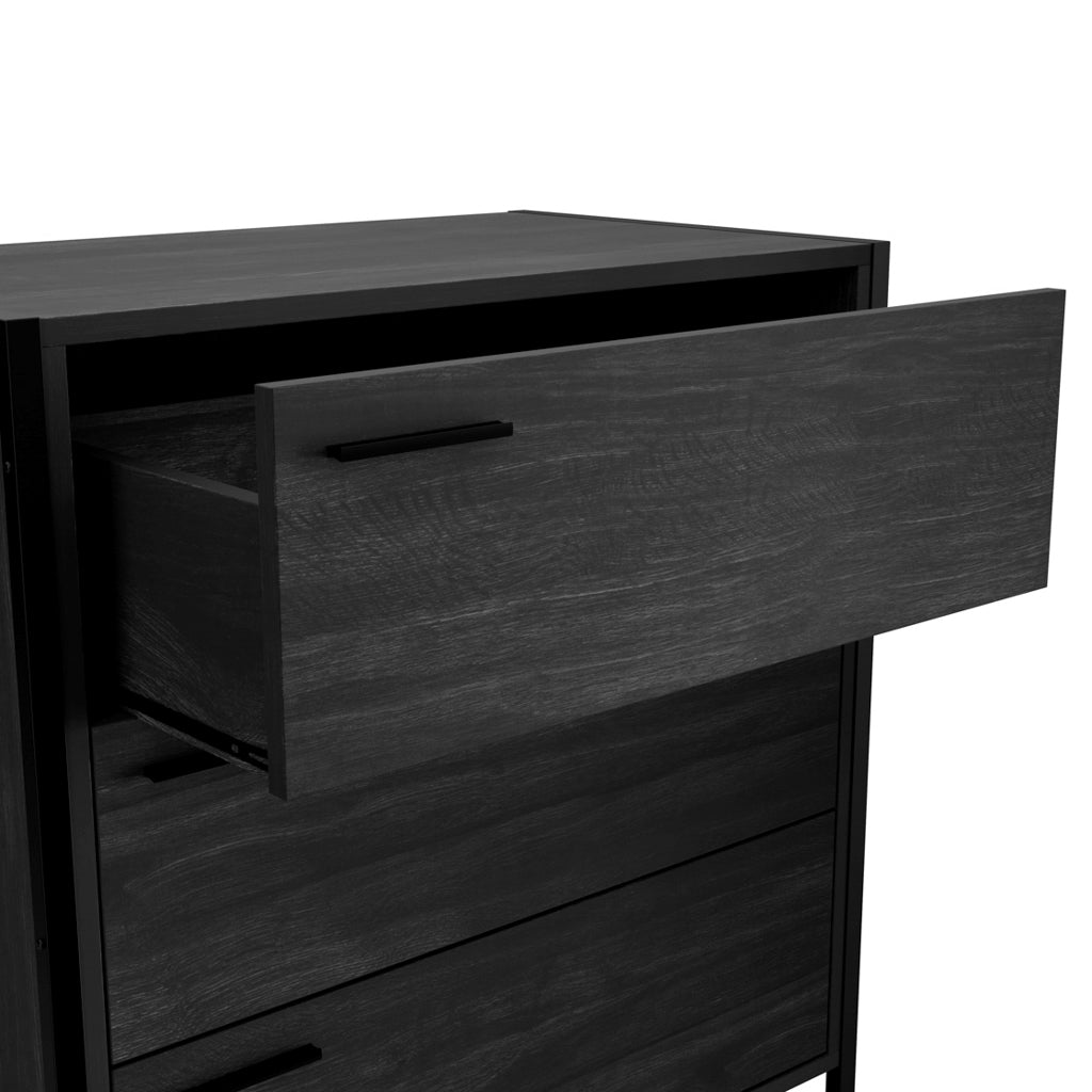 HOXTON BLACK 3 DRAWER CHEST