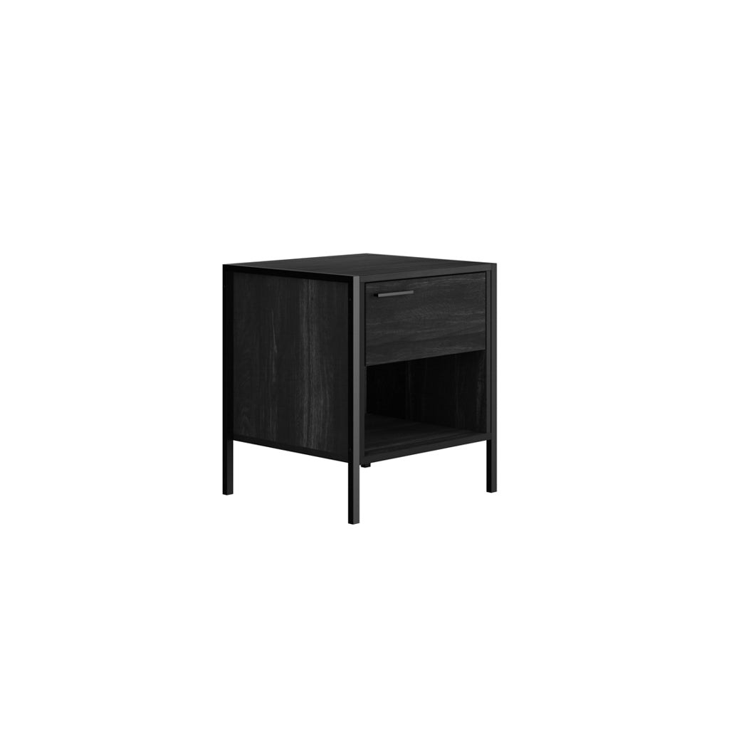 HOXTON BLACK BEDSIDE CABINET
