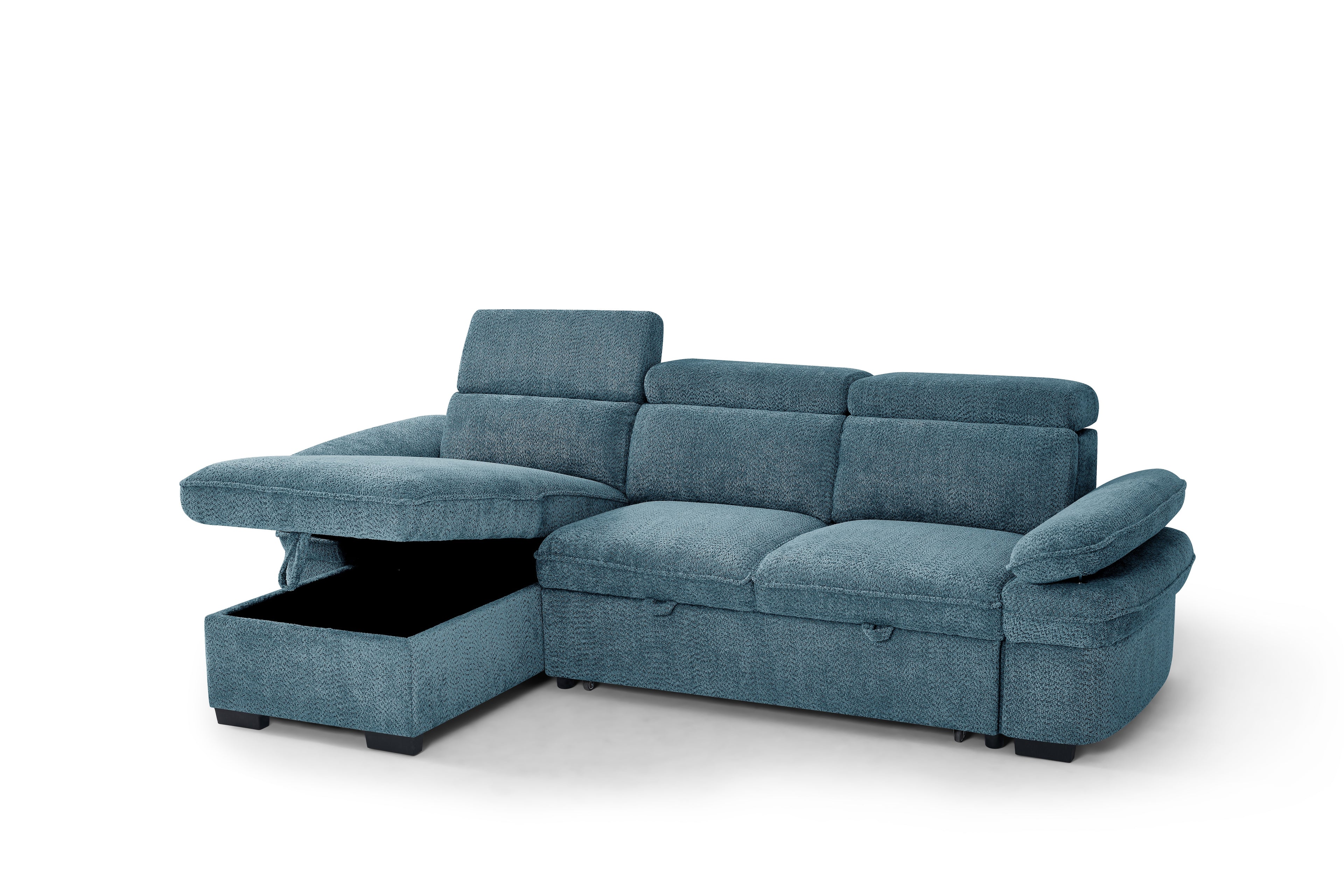 Hudson Sofabed Blue Universal Corner Sofa