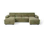 Hudson Sofabed Blue U Shape Corner