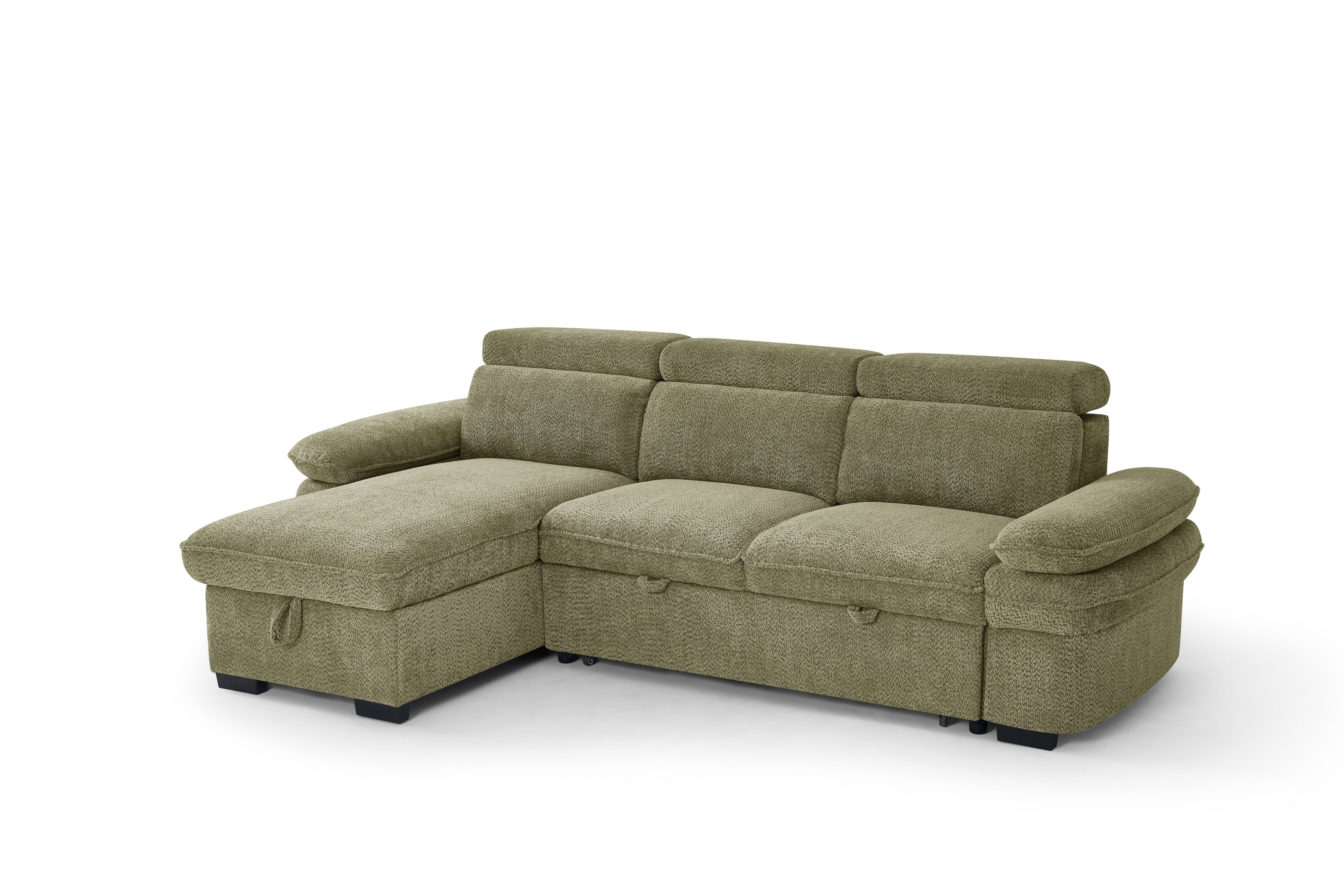Hudson Sofabed Green Universal Corner