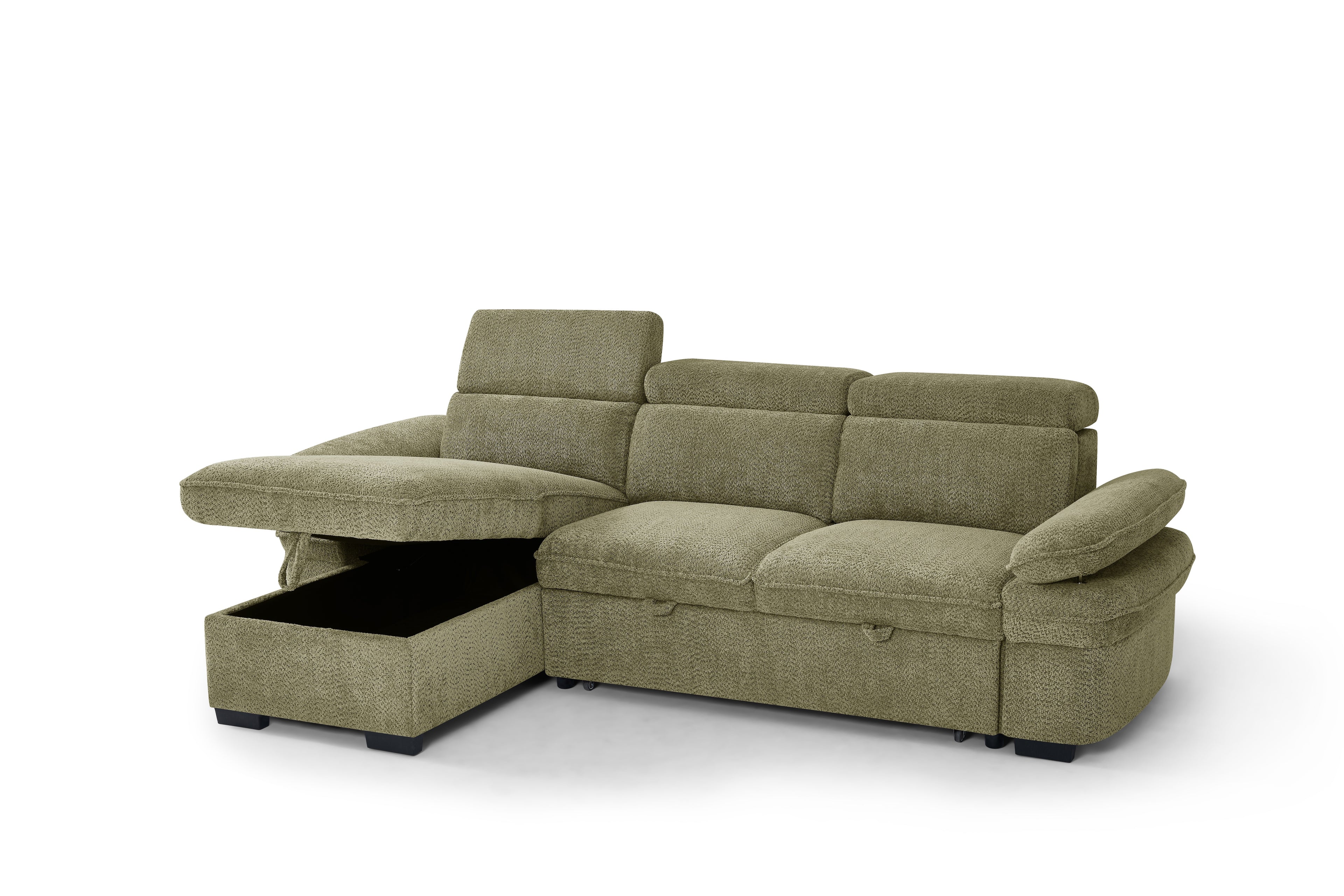 Hudson Sofabed Green Universal Corner