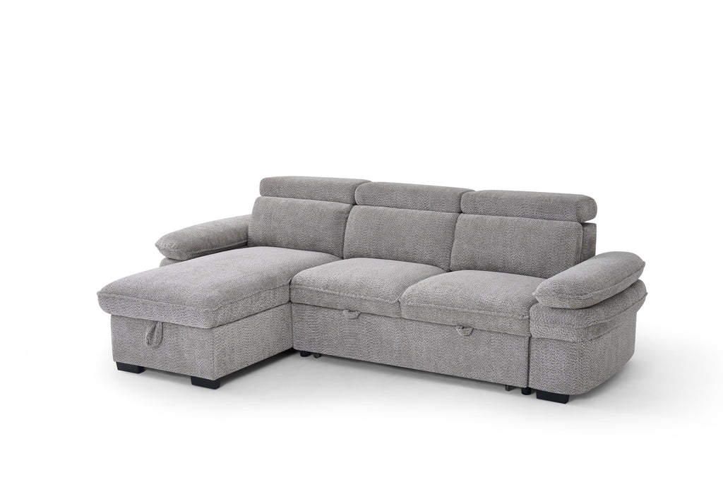 Hudson Sofabed Grey Universal Corner Sofa