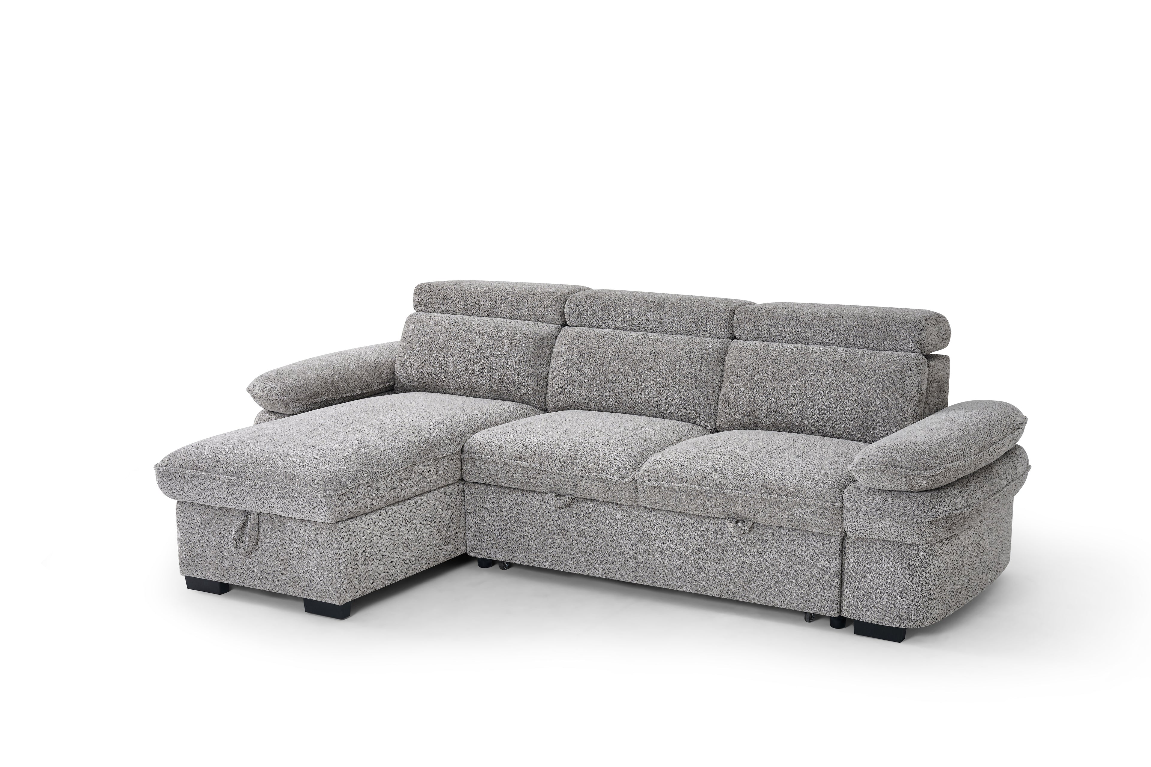 Hudson Sofabed Grey Universal Corner Sofa