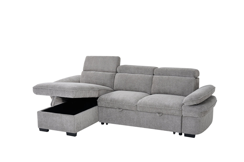 Hudson Sofabed Grey Universal Corner Sofa