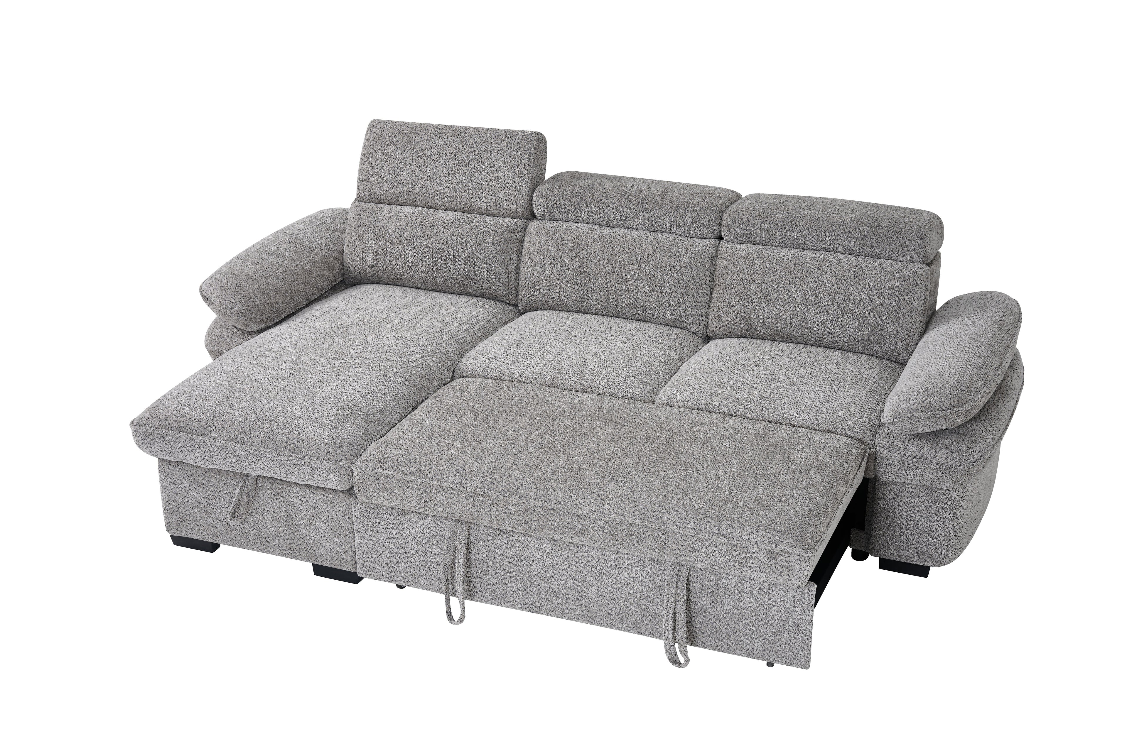 Hudson Sofabed Grey Universal Corner Sofa